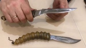 Самодельные ножи с рукоятками из рогов сайгака (СССР) / Saiga knives. USSR