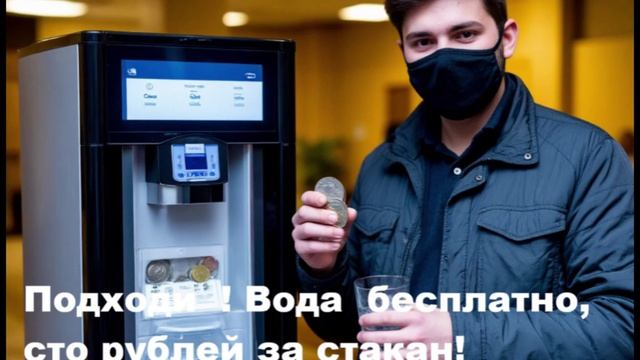 #мошенники   Вода по талонам, 10 литров на рыло.
