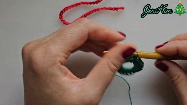 Рождественский Венок Крючком | Простой Мастер-Класс для Начинающих | Новогодний Декор [Eng Sub] смотреть онлайн