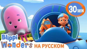 Океан _ Изучай этот мир вместе с Блиппи _ Обучающие видео для детей _ Blippi Russian