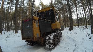 ДТ-75. Рву трос, плету трос