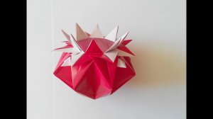 Ваза в виде звезды оригами, Vase vvide stars origami