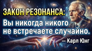 Закон резонанса вы никогда никого не встречаете случайно Карл Юнг