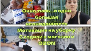 Осторожно: в кадре — тюль с характером. Мотивация на уборку.Сходили за покупками.