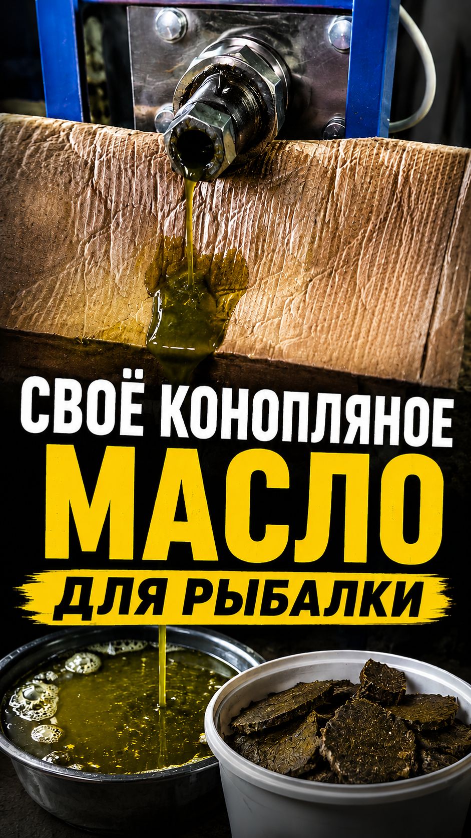 Своё конопляное масло для рыбалки. смотреть онлайн