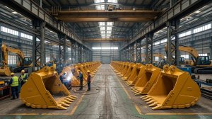 КАК ПРОИЗВОДЯТ ТЫСЯЧИ МИЛЛИОНОВ КОВШЕЙ ЭКСКАВАТОРА НА ПРОМЫШЛЕННОМ ЗАВОДЕ