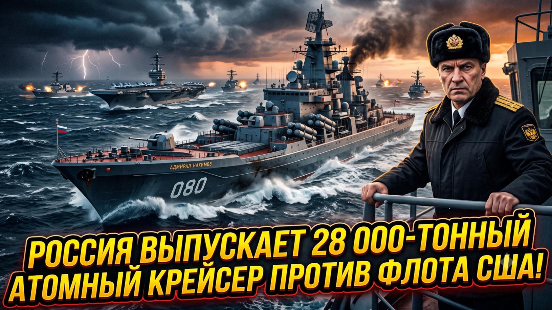 🔥Россия выводит самый быстрый атомный крейсер против ударной группировки Америки!