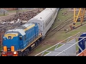 Манёвры ТЭМ2У 8317 в Гомельском ВСЗ, обкатка вагонов