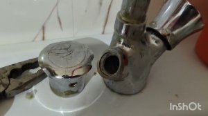 Замена кран-буксы на кухонном сместителе. Ремонт крана на кухне