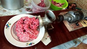 старая дрель и мясорубка