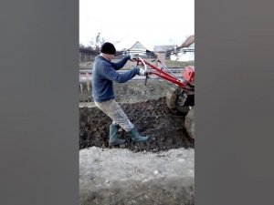 Мотоблок як бульдозер