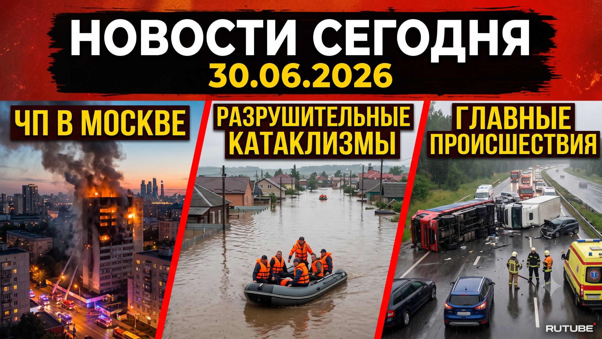 НОВОСТИ СЕГОДНЯ 30.06.2026 | ЧП в Москве, разрушительные катаклизмы, главные происшествия в России смотреть онлайн