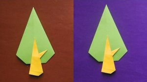 Оригами дерево из бумаги //Origami paper tree