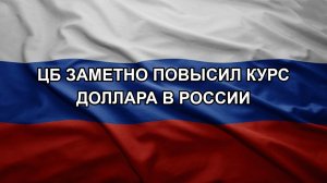 ЦБ заметно повысил курс доллара в России