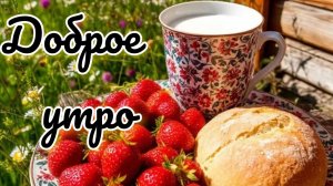 С добрым июньским утром. Красивая музыкальная открытка.