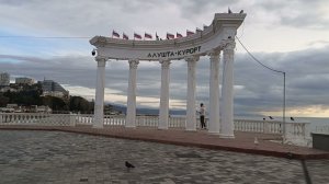 Алушта сегодня 2026/Набережная, после шторма«Черноморский молот»/20 февраля 2026.