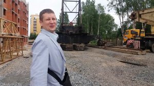 Башенный кран - монтаж 1 день