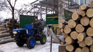 Испытание минитрактора переломка 4х4