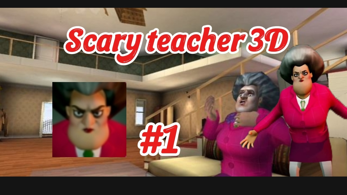 Прохождение 3 уровней в Scary teacher 3D