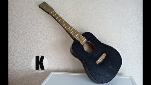 Как сделать гитару из картона? / How to make a guitar from cardboard?