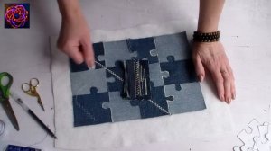 Интересная идея из старых джинсов. Для новой джинсовой сумки👖👍