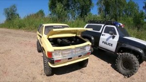 Копы на Gmade против RC rc4wd toyota 4runner