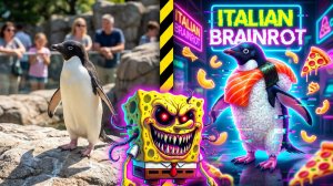 Губка Боб смотрит TV: Italian Brainrot - Зоопарк.128