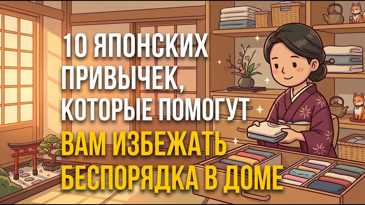 10 Японских Привычек Для Идеального Порядка в Доме