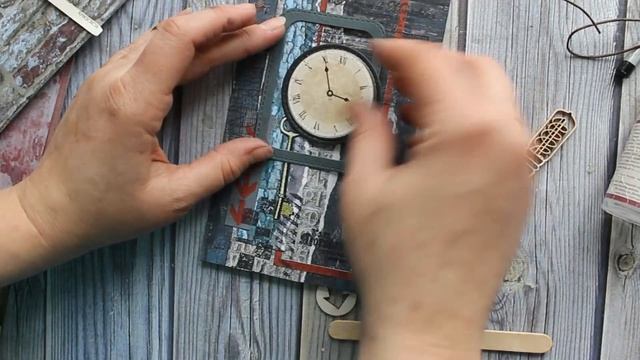 Как сделать открытку для мужчины / Мастер класс / Man Card Tutorial / Eng sub смотреть онлайн