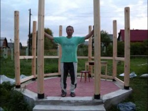 Мастер-класс по строительству беседки