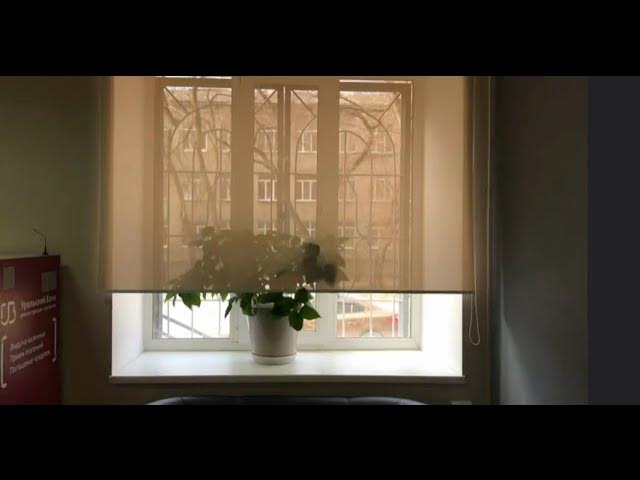 Рулонные шторы Скрин. Особенности ткани. смотреть онлайн