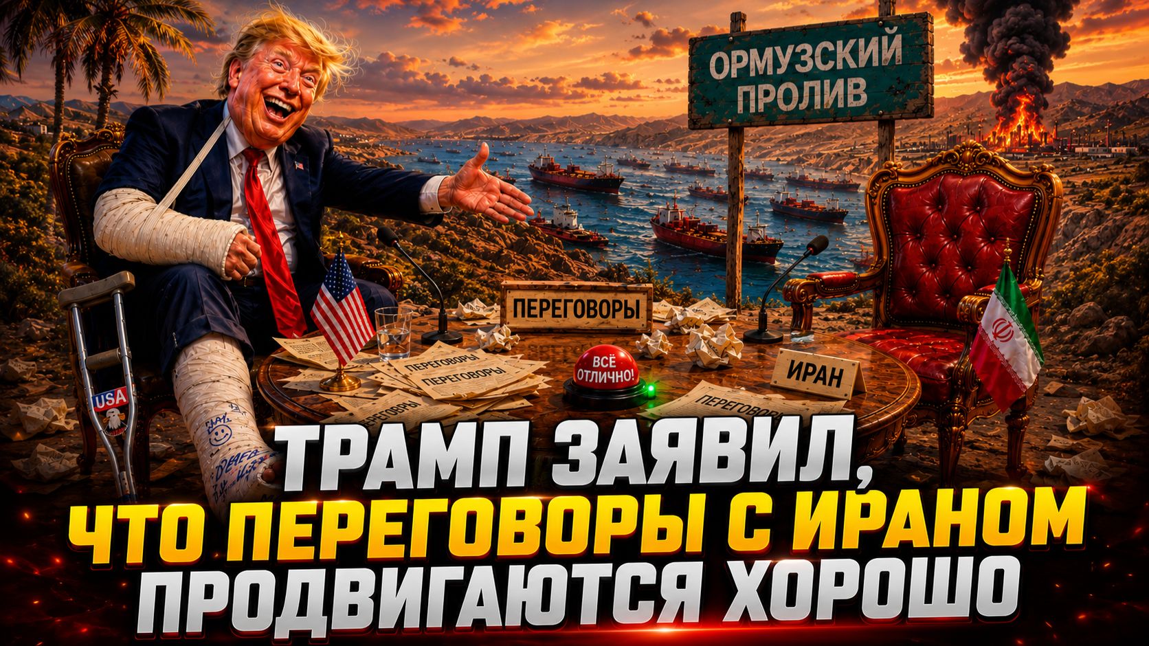 Трамп заявил, что переговоры с Ираном продвигаются очень хорошо. смотреть онлайн