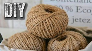 🔊DIY ИДЕИ из ДЖУТА (каната, веревки) и доступных материалов своими руками. Jute craft ideas easy👍