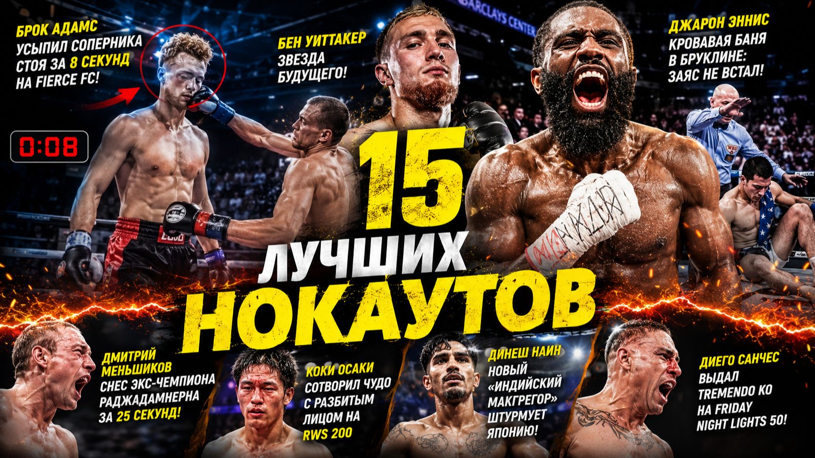 нокауты ММА