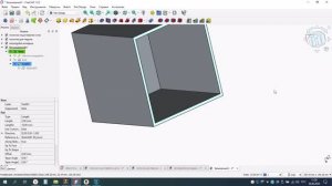 Freecad для начинающих: коробочка с крышкой 100*100*100