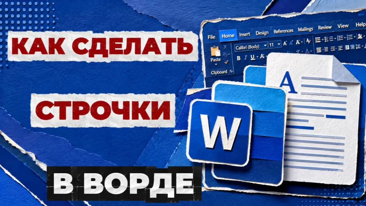Как сделать строчки в ворде?