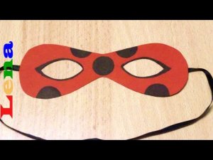Ladybug Maske basteln - How to make Ladybug Mask Miraculous - Как сделать маску леди баг