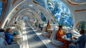 Futuristic Aqua Sky City 2300 ｜ 1 Hour Sci-Fi Ambient Music for Sleep, Relaxation & Focus ｜
