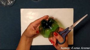 Цветы из донышек от пластиковых бутылок. Мастер класс.