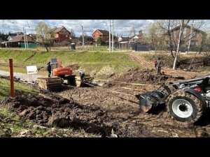 Понтонный экскаватор вытащили Кайроном? шок !