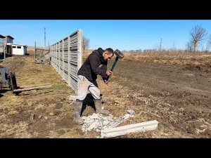 Как мы потеряли 150 тысяч! Пришлось разобрать забор! Наша ферма! Жизнь простых людей в деревне!