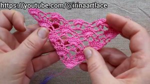 Ажурная шаль крючком мастер-класс видео. Crochet shawl pattern.