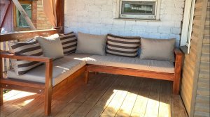 outdoor sofa for terrace / диван на терассу своими руками