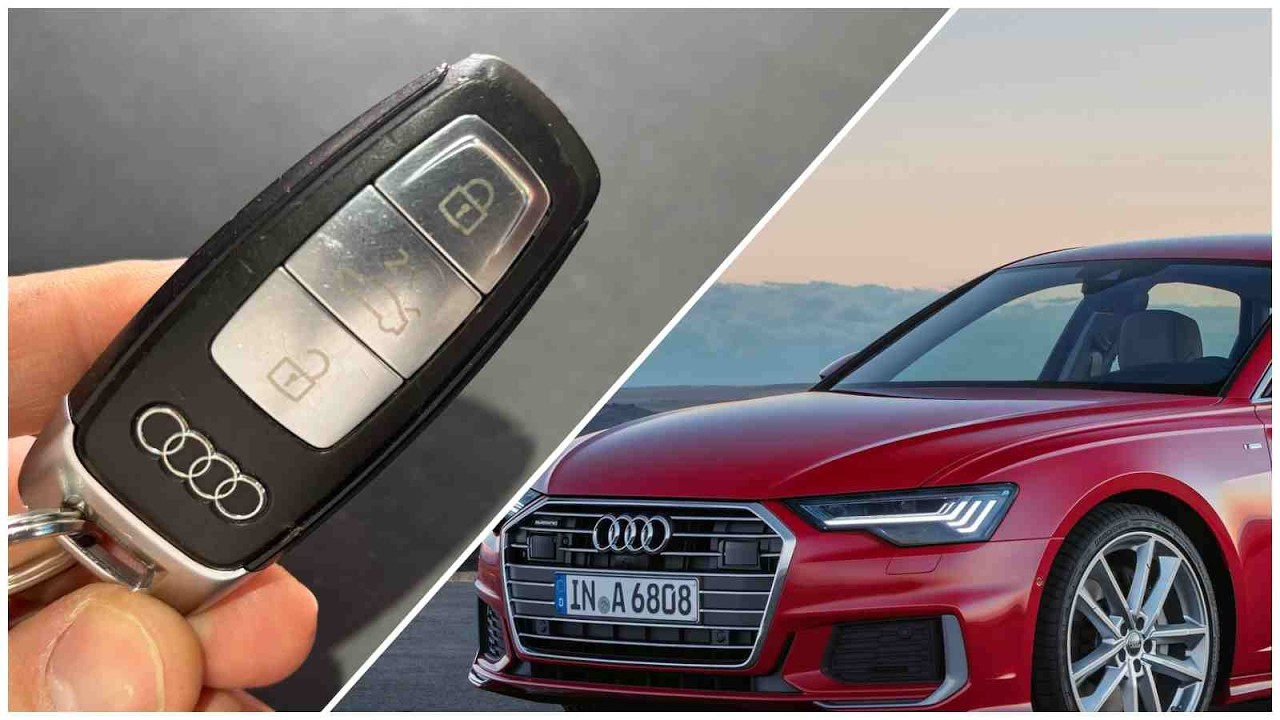 Как заменить батарейку в ключе Audi A3 8Y, A5, A6 C8, A7, A8, Q5, Q7, Q8 (2019-2024) смотреть онлайн