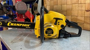 CHAMPION 241 . Давится и задыхается бензопила. Причины.