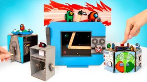 Игрушки Among Us из картона 😱 DIY своими руками это просто