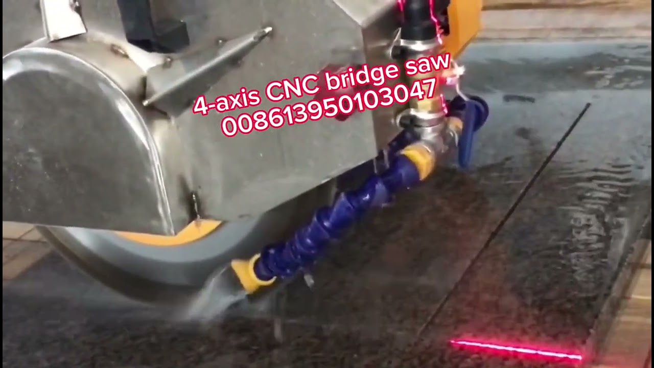 China 4axis stone granite marble CNC bridge cutting saw for India and US Китай мостовой резак с ЧПУ смотреть онлайн