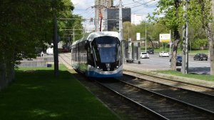 Вид из окна трамвая Витязь, по 7 маршруту города Москвы.