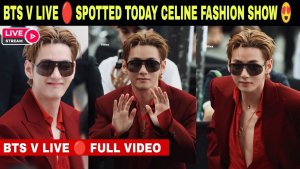 Ви🔴прибыл на показ мод CELINE 2027 в Париже🇫🇷Ким Тэхён замечен сегодня