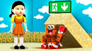МЫ НАШЛИ СЕКРЕТНЫЙ ПРОХОД ИГРЫ В КАЛЬМАРА 3 В МАЙНКРАФТ! - (ВЛАДУС) #Minecraft #Майнкрафт